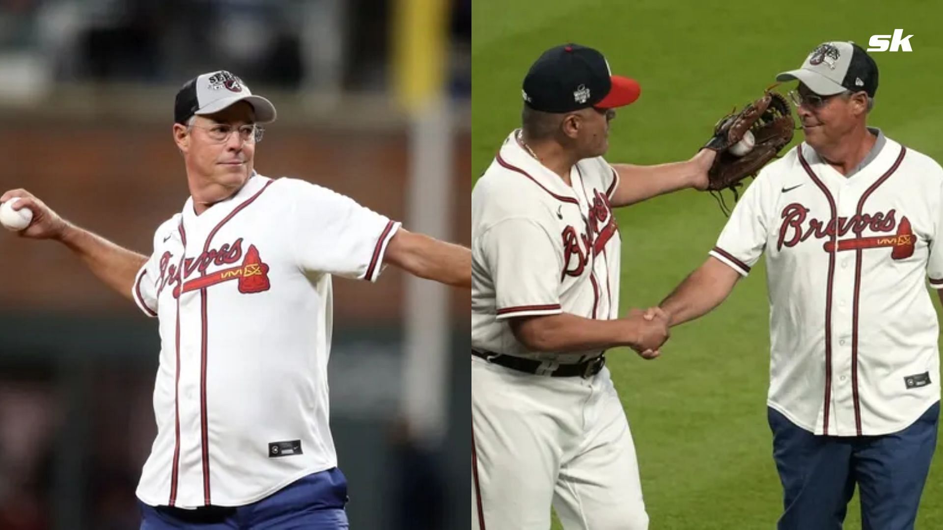 Atlanta Braves Greats Greg Maddux &amp; Eddie Perez