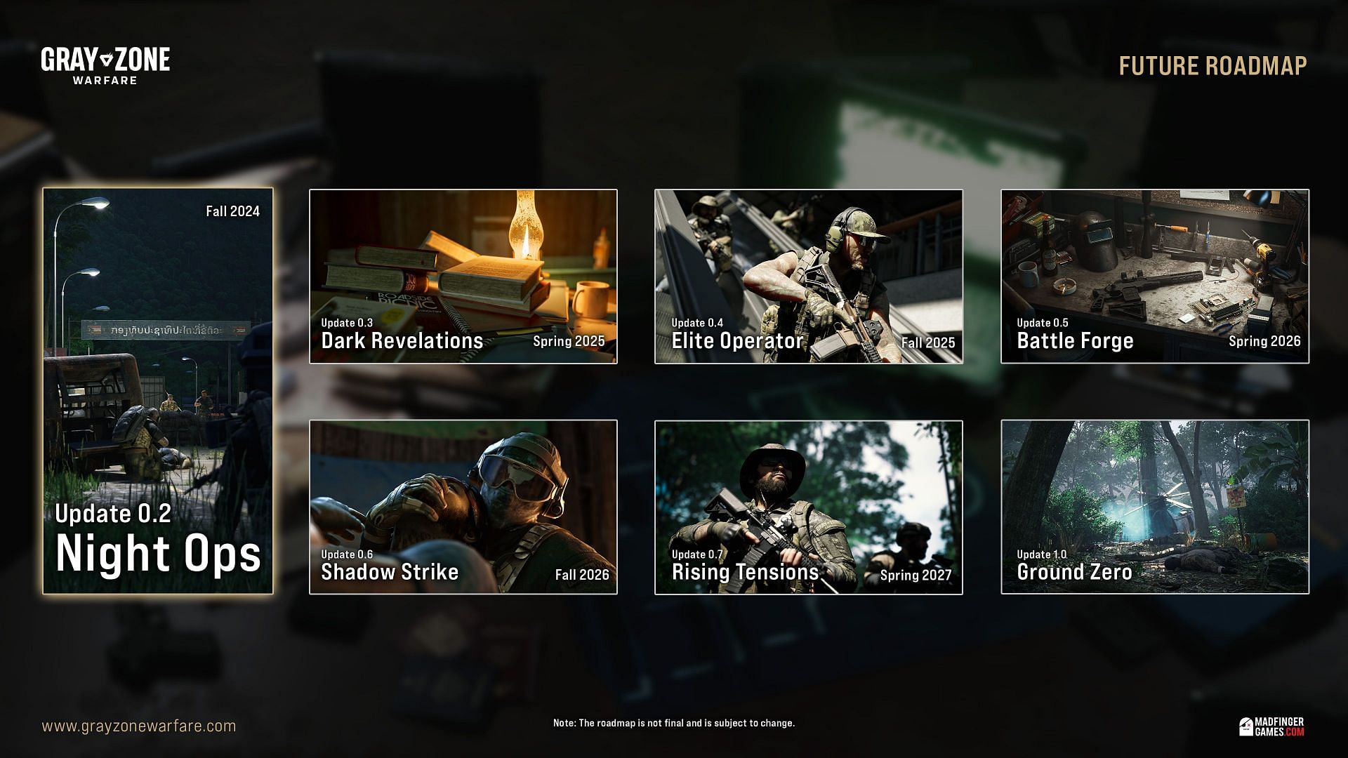 Gray Zone Warfare full roadmap revealed: Night Ops, Dark Revelations ...