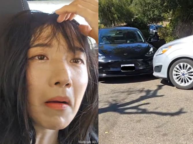 Twitch streamer Jinnytty involved in accident after Tesla driver allegedly crashes into her Uber while driving on the wrong side