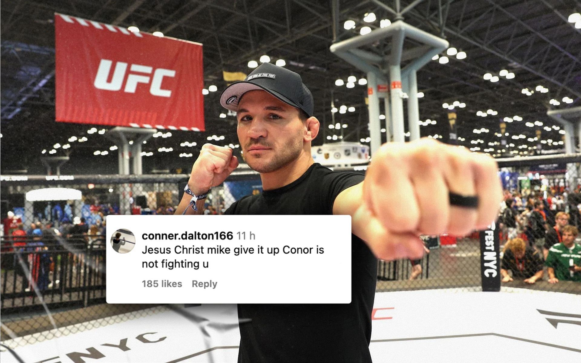 Fans react to Michael Chandler recent post on return to octagon. [Image courtesy: Getty Images]