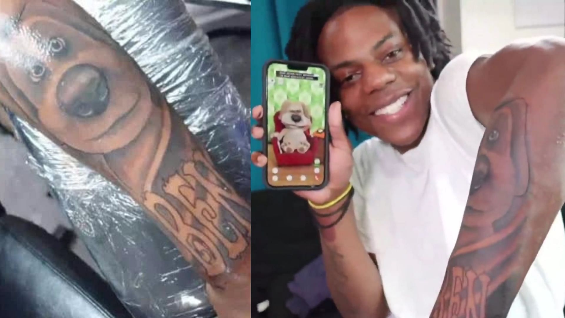 IShowSpeed got Talking Ben tattooed on his arm after their interactions went viral on the internet (Image via IShowSpeed/YouTube)