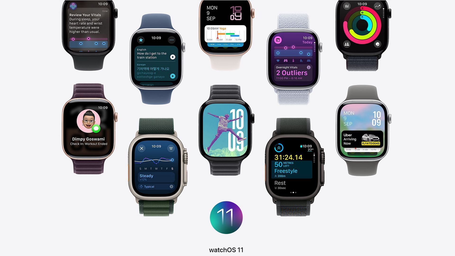 WatchOS 11 is debuting on September 16