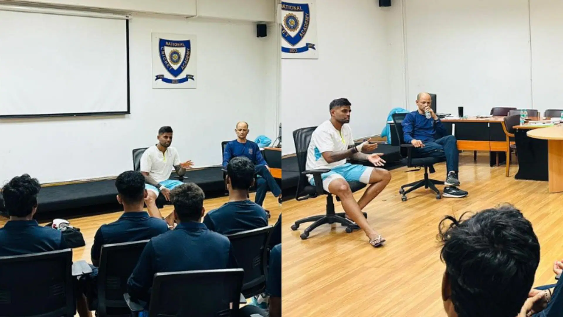Suryakumar Yadav spends time with India U-19 at NCA (Image credits: indiancricketteam on Instagram)