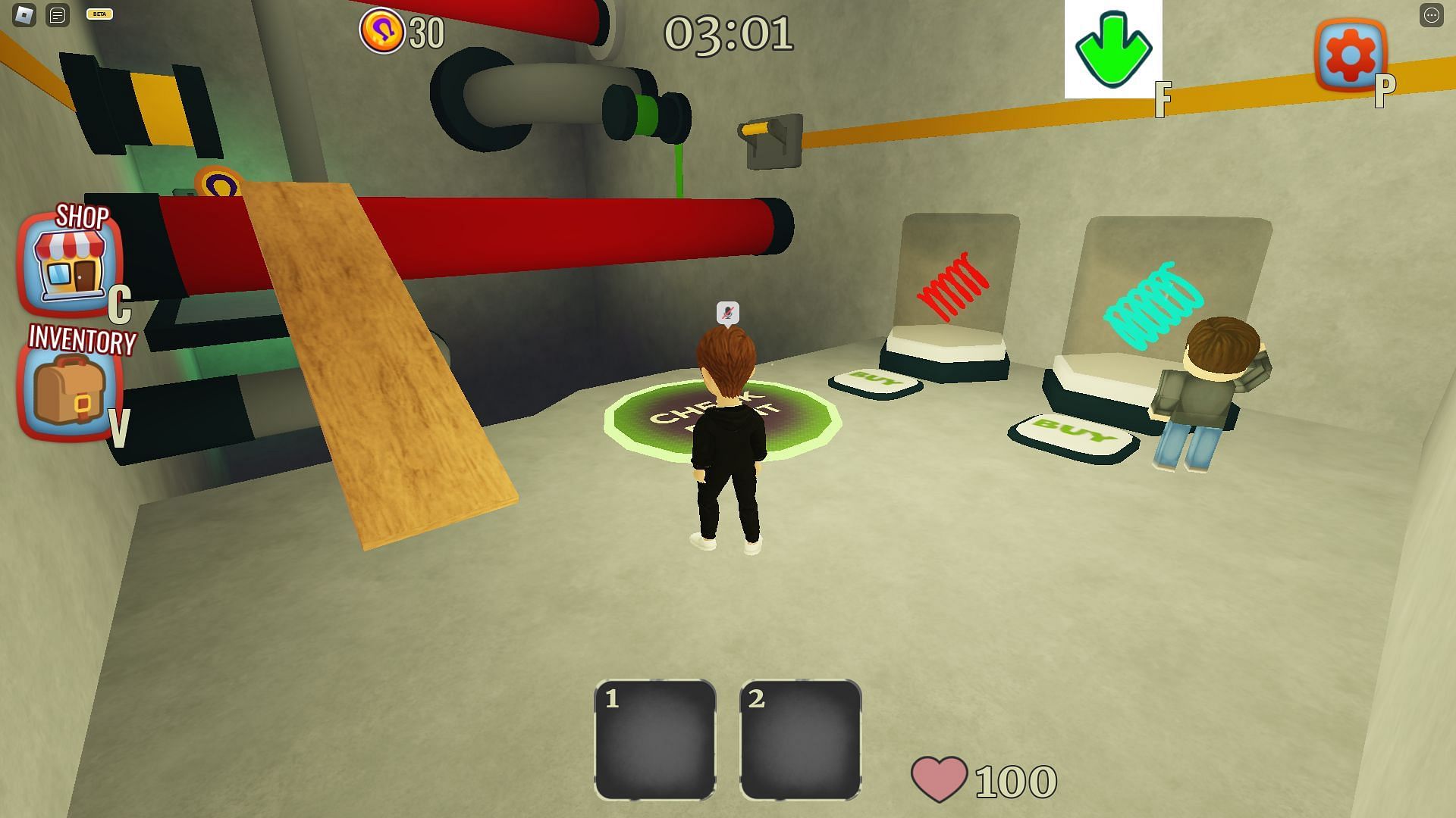 Gameplay screenshot from Run from the Pony Factory (Image via Roblox)