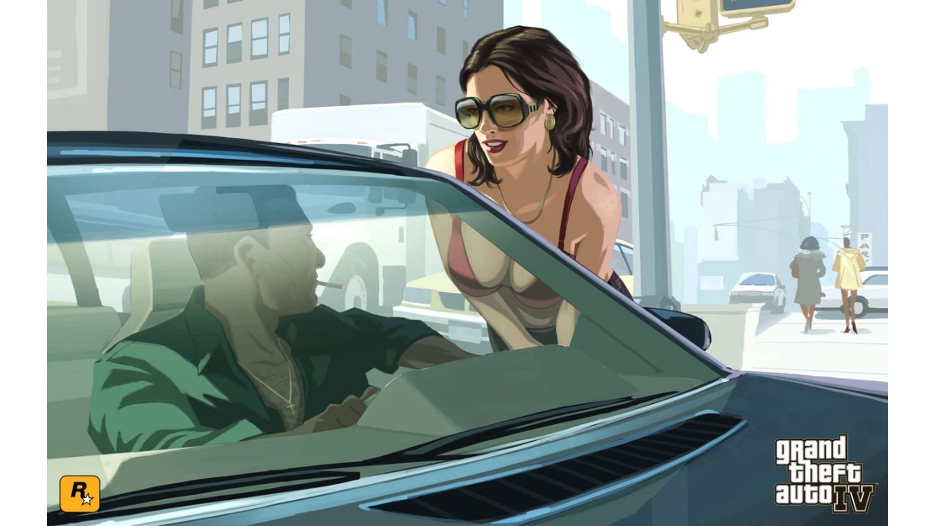 Rockstar Games added some partial nude scenes in Grand Theft Auto 4 (Image via Rockstar Games)