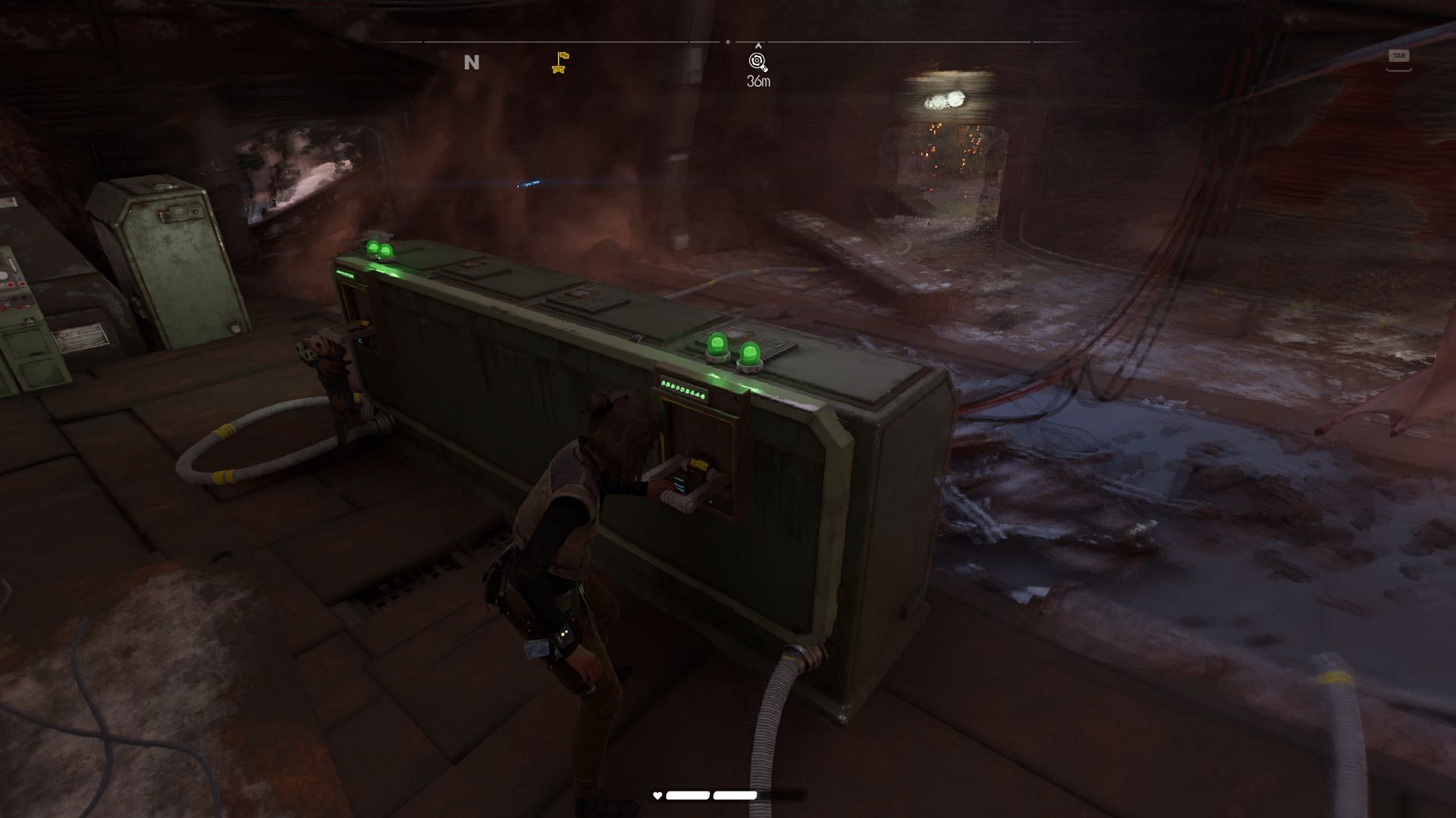 Nix can help operate levers, doors, and so on throughout Star Wars Outlaws (Image via Ubisoft)