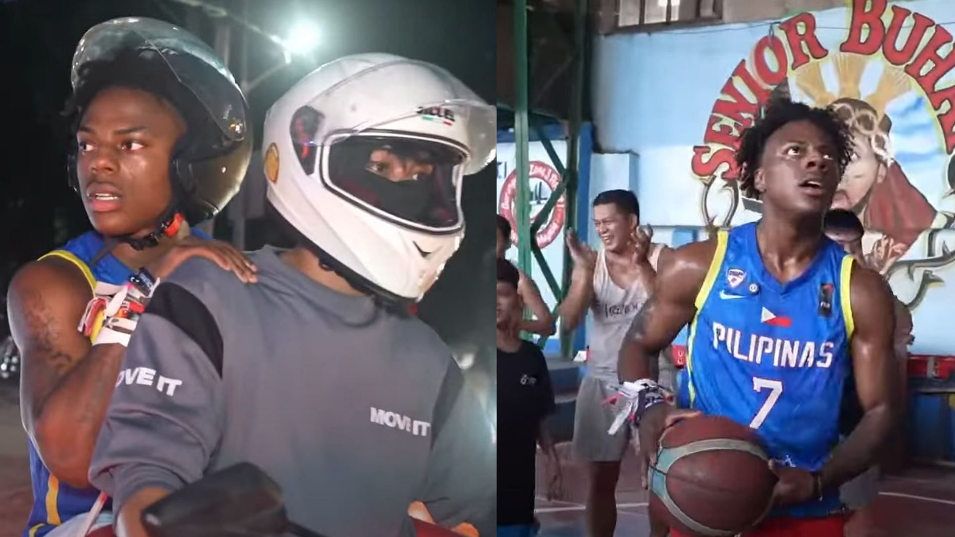 Glimpses of IShowSpeed&#039;s time in the Philippines, the streamer played basketball with the local children, rode around on scooters, and ate traditional food (Images via IShowSpeed/YouTube)