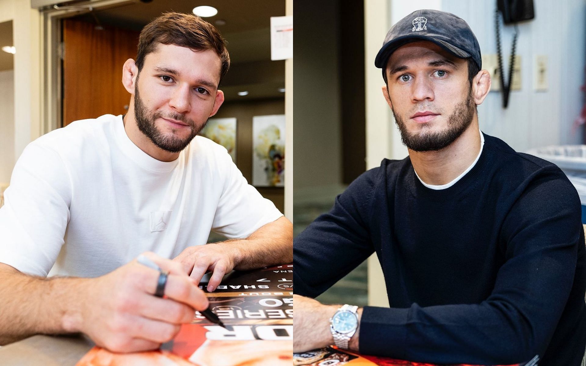 Alexander Shabliy (left) will look to dethrone Usman Nurmagomedov (right) at Bellator San Diego [Images courtesy: @bellatormma on Instagram]