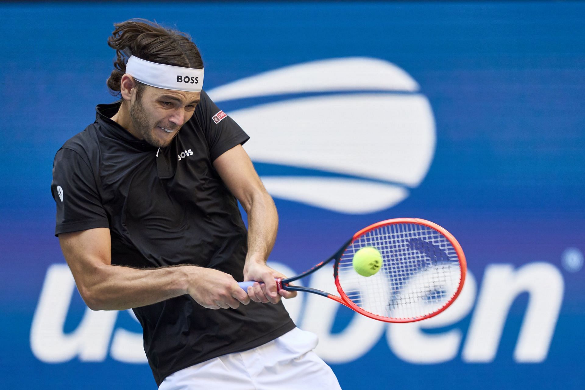 Taylor Fritz in action on day 9 at the 2024 US Open (Picture: Getty)