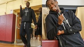 "I'm done fr": No. 1 recruit AJ Dybantsa shows off hooping prowess with perfect Michael Jordan-esque slam dunk
