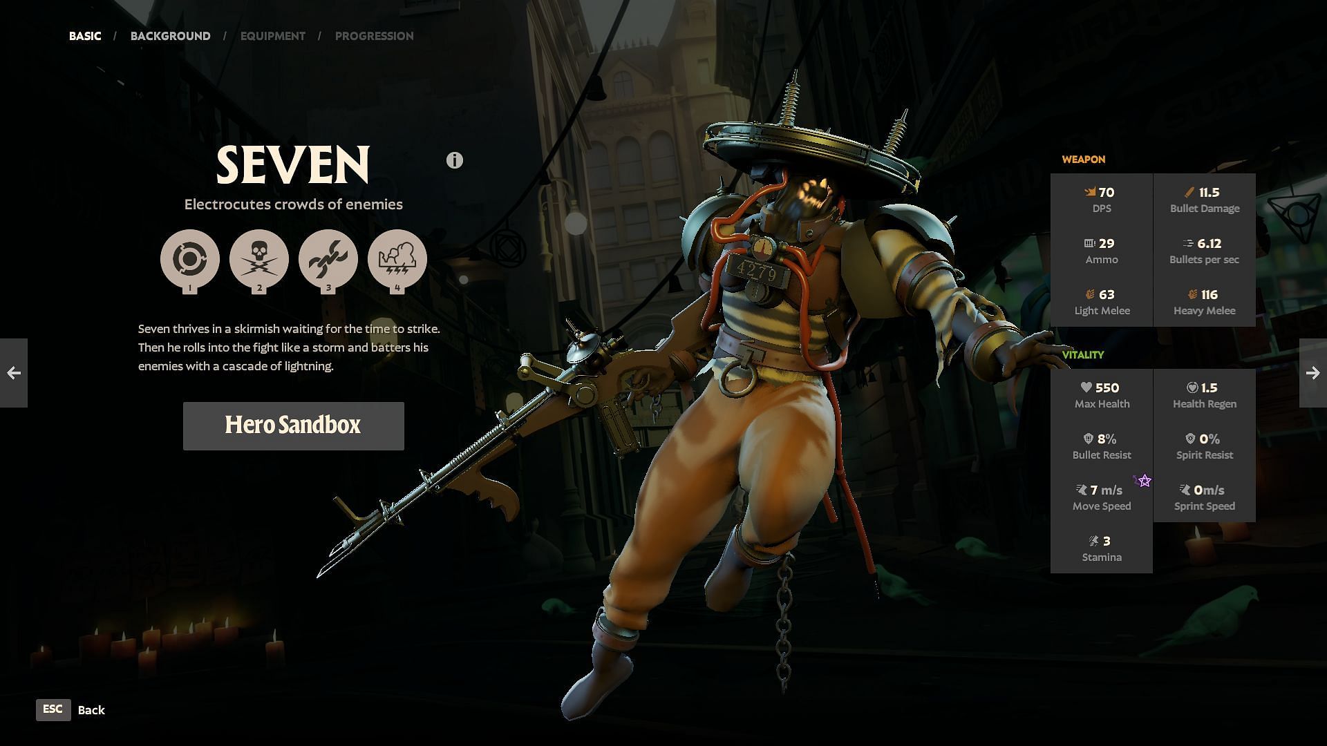 Seven in-game stats (Image via Valve)