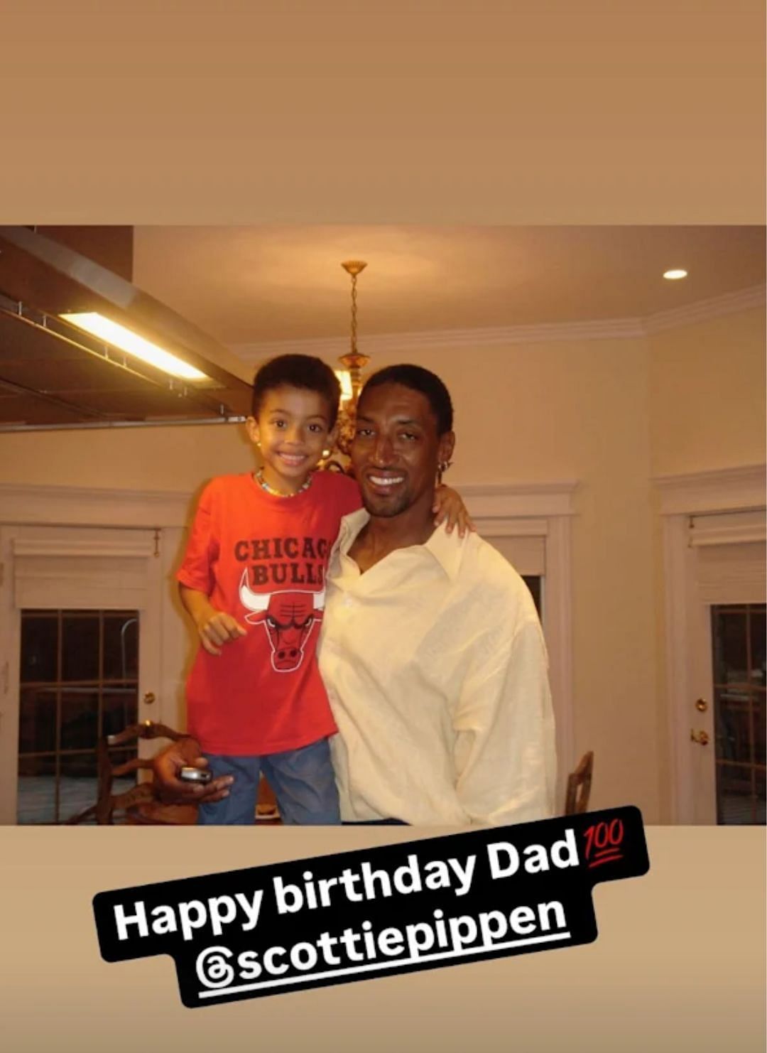 Scotty wishes his dad on his birthday (Image: @spippenjr IG)