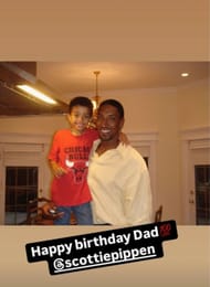 Scotty wishes his dad on his birthday (Image: @spippenjr IG)