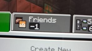 "I think you have an enemy": Community reacts to hilarious Minecraft glitch showing -1 friends