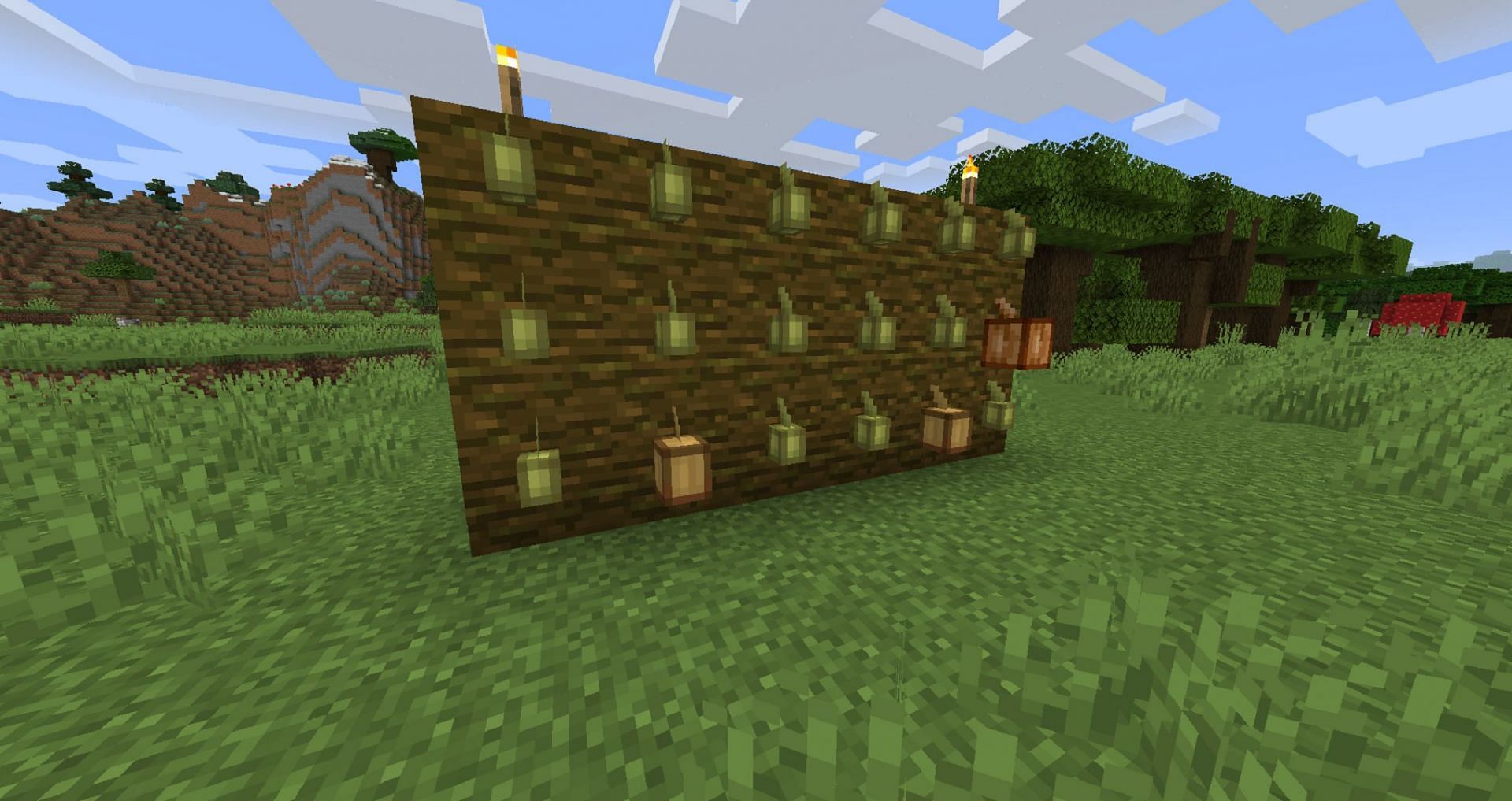 Brown dye only comes from one source in Minecraft: cocoa beans (Image via Mojang Studios)