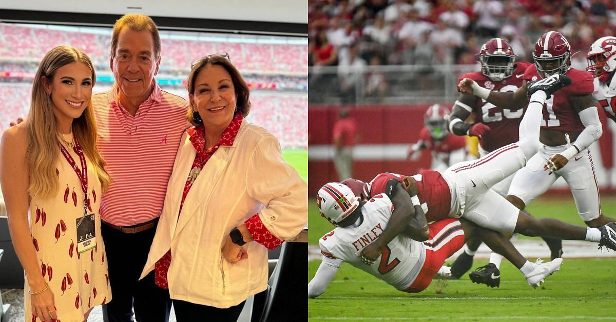 PHOTO: Alabama icon Nick Saban, wife Ms. Terry, and daughter Kristen turn up for Week 1 matchup against Western Kentucky