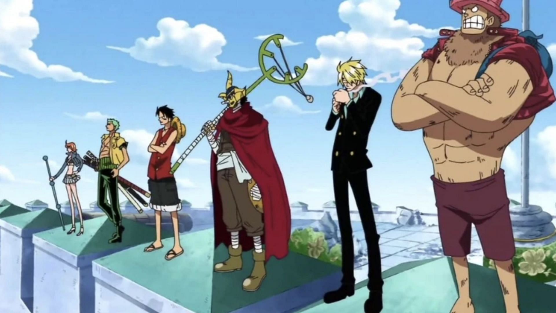 Straw Hat Pirates as seen in anime (Image via Toei Animation)