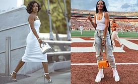 “I want to party all night”: Steve Sarkisian’s wife Loreal Sarkisian offers insight on blingy dress’ vibe