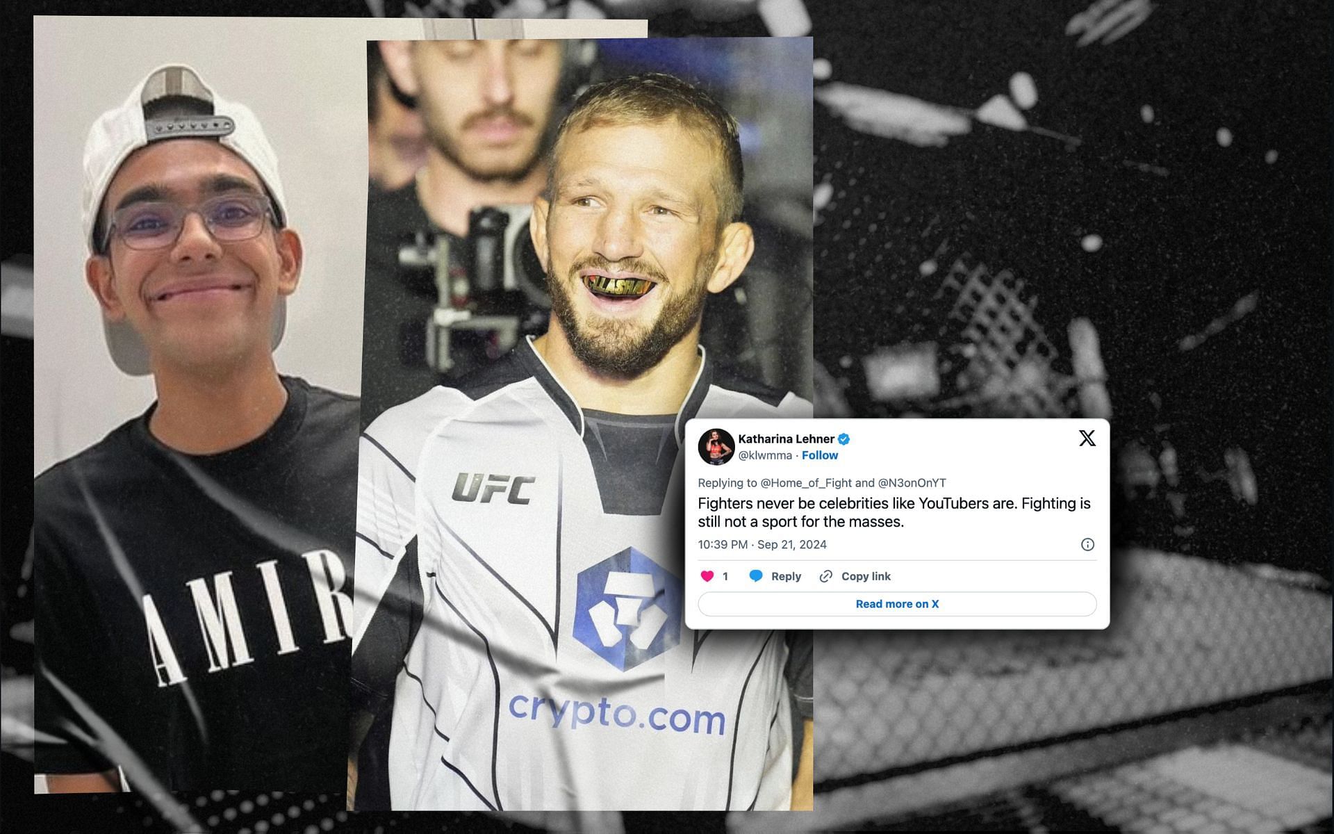 T.J. Dillashaw remains unrecognized while Kick streamer N3on is overwhelmed by fans at McDonald&rsquo;s recently. [Image courtesy: Getty Images; @n3onsingh via Instagram]