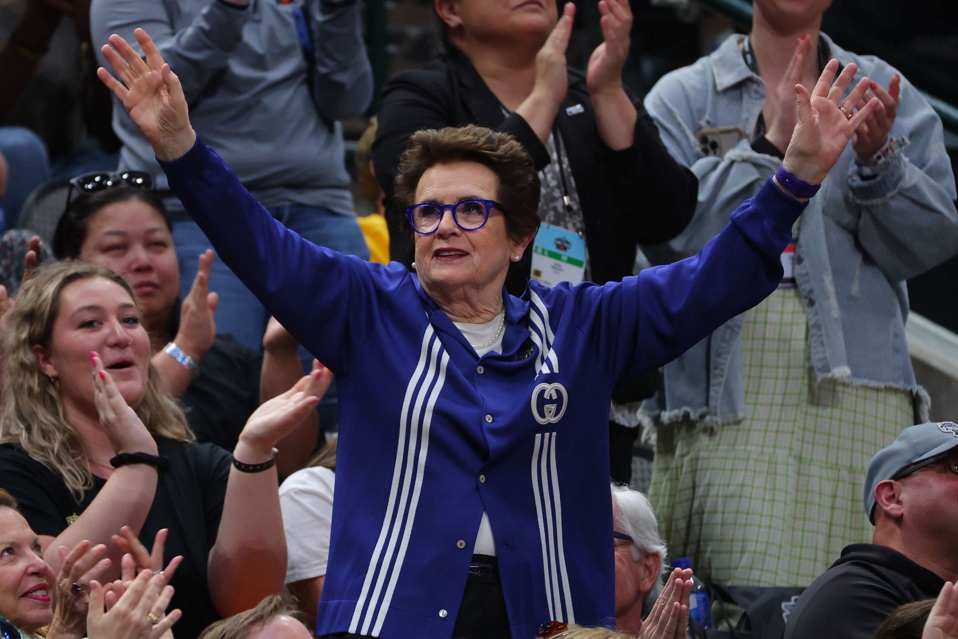 Billie Jean King at the NCAA Women&#039;s Basketball Tournament (Image: Getty)