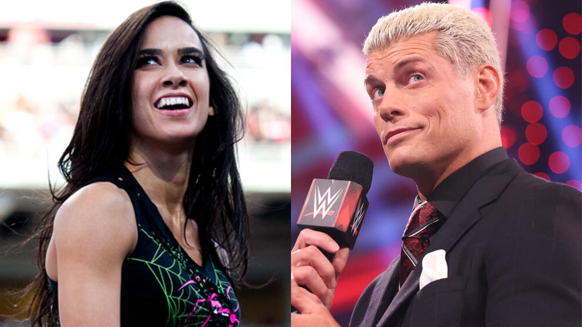 AJ Lee; Cody Rhodes (Image credits: WWE.com)