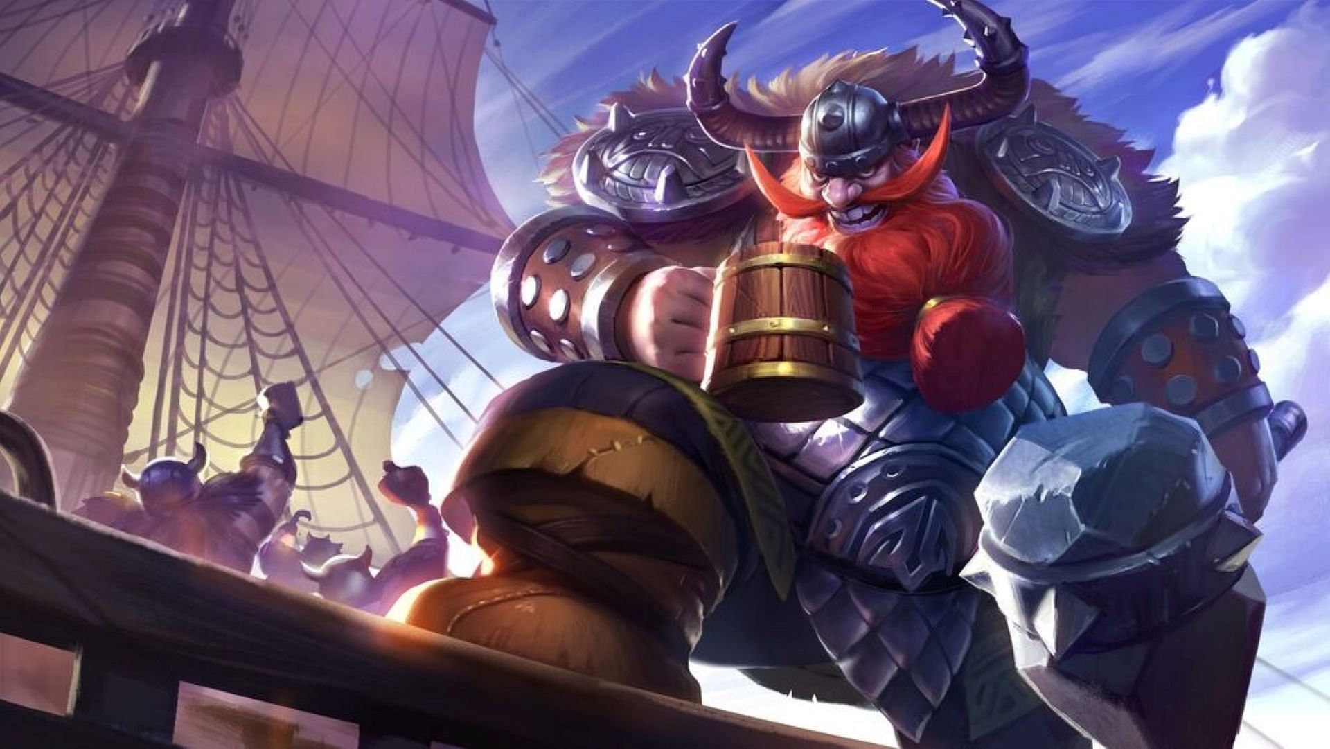 His Fury Shock skill deals AoE damage and a slow to the enemies, which is an additional crowd control to those affected by his range. (Image via Moonton)