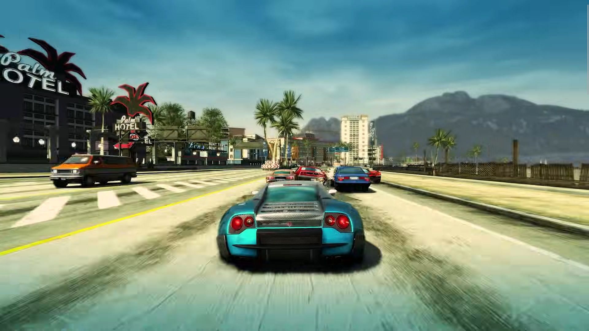 Burnout Paradise proves that graphics should not always be the focus point (Image via PlayStation/EA)