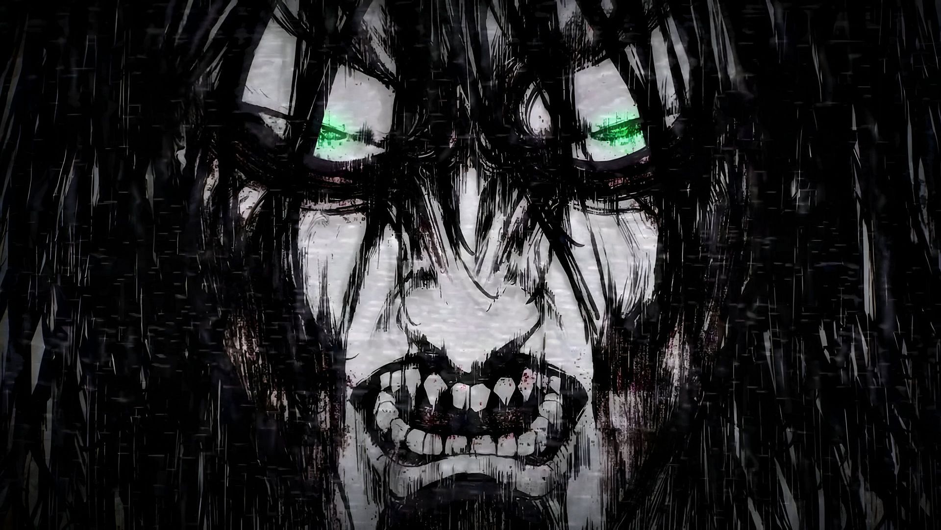 Eren&#039;s Doomsday Titan as seen in the anime (Image via MAPPA)