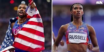 "Greatest rookie season" - Noah Lyles hypes up Masai Russell as Olympic gold medalist secures third place finish at Zurich Diamond League