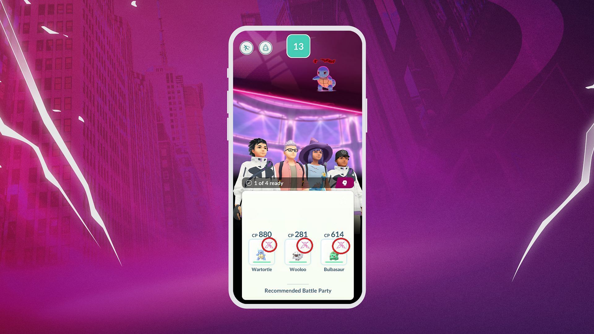 Dynamax Pokemon are marked with a special symbol in Pokemon GO (Image via Niantic)