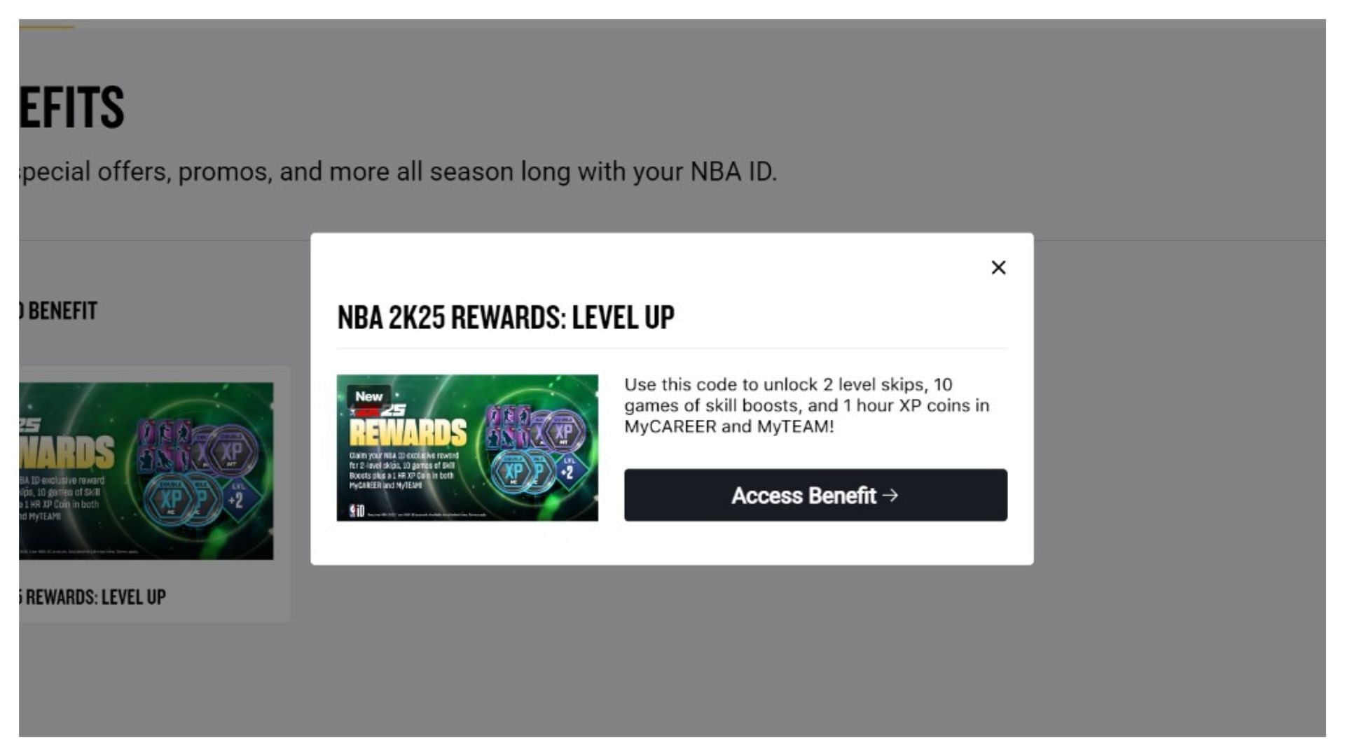 These are the second set of rewards (Image via NBA)