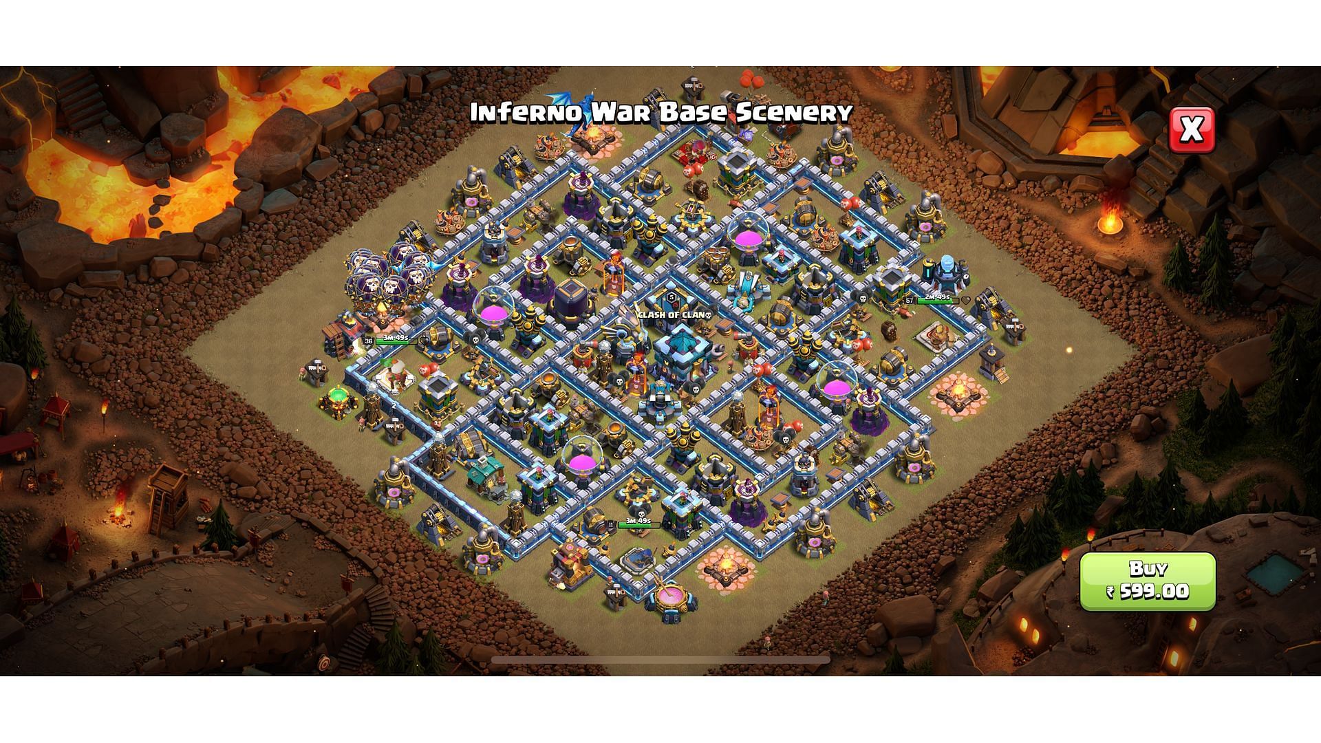 Inferno War Base scenery (Image via Supercell)