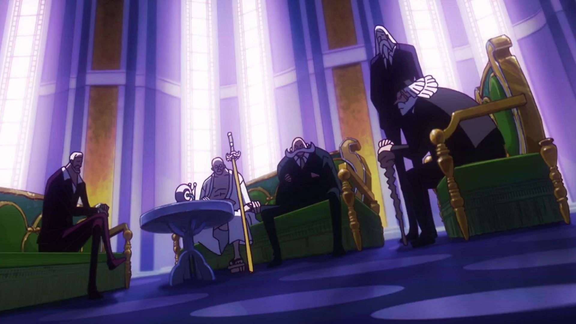 The Five Elders as seen in One Piece Episode 1120 (Image via Toei)