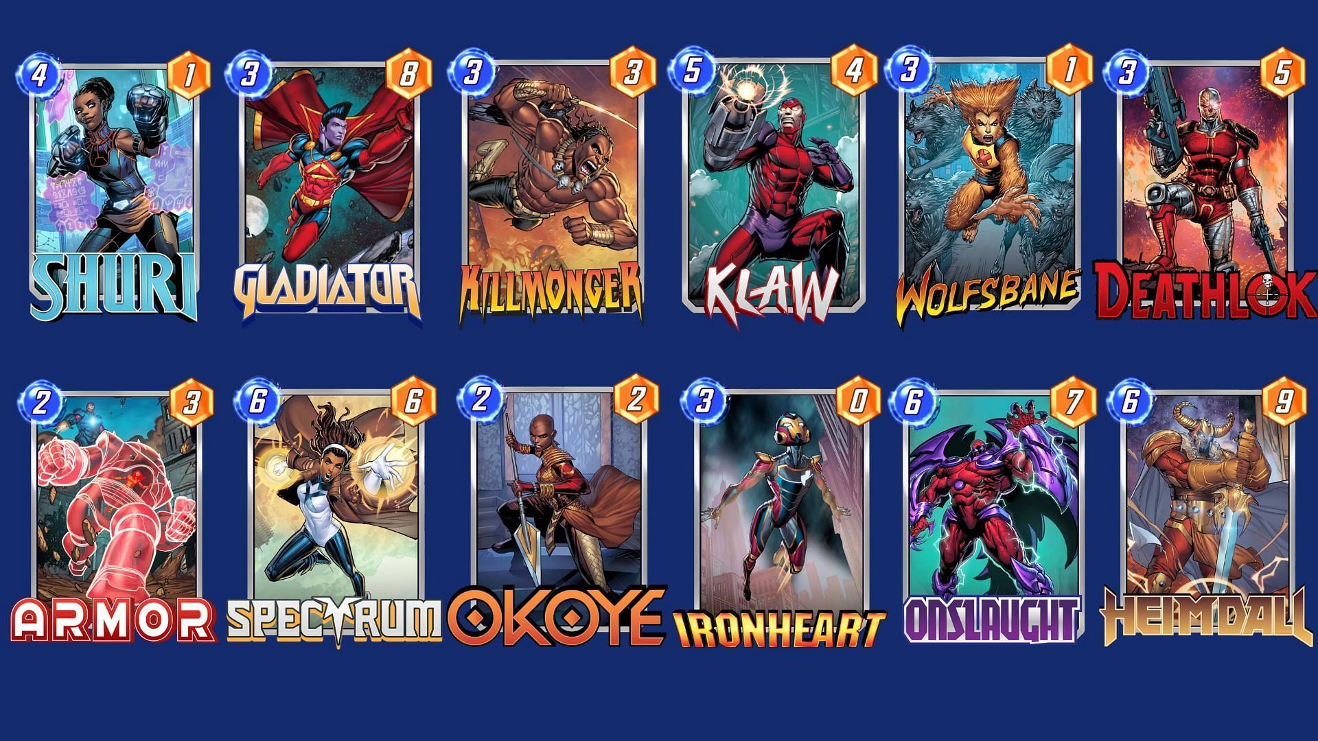 The Shuri Gladiator Deck is one of the best Marvel Snap Gladiator decks overall (Image via Nuverse)