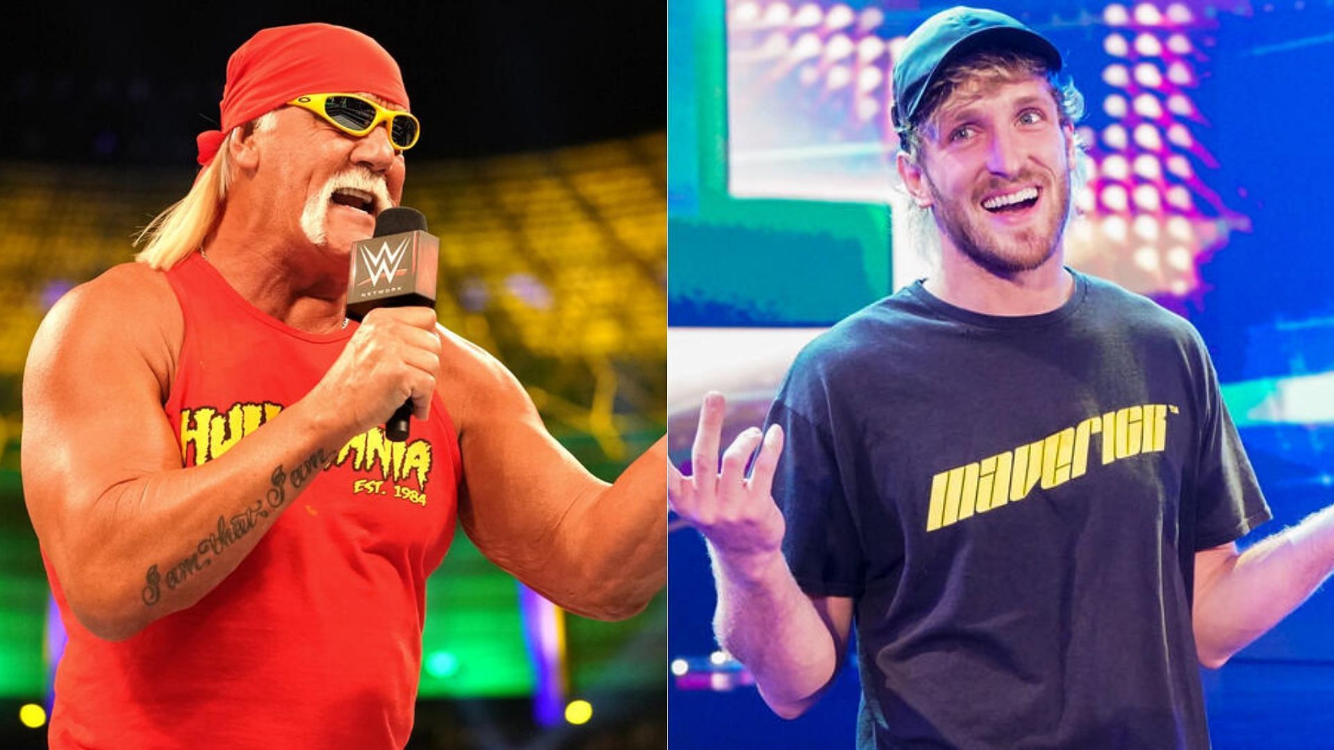 Hulk Hogan (left); Logan Paul (right) [Image Credits: wwe.com]