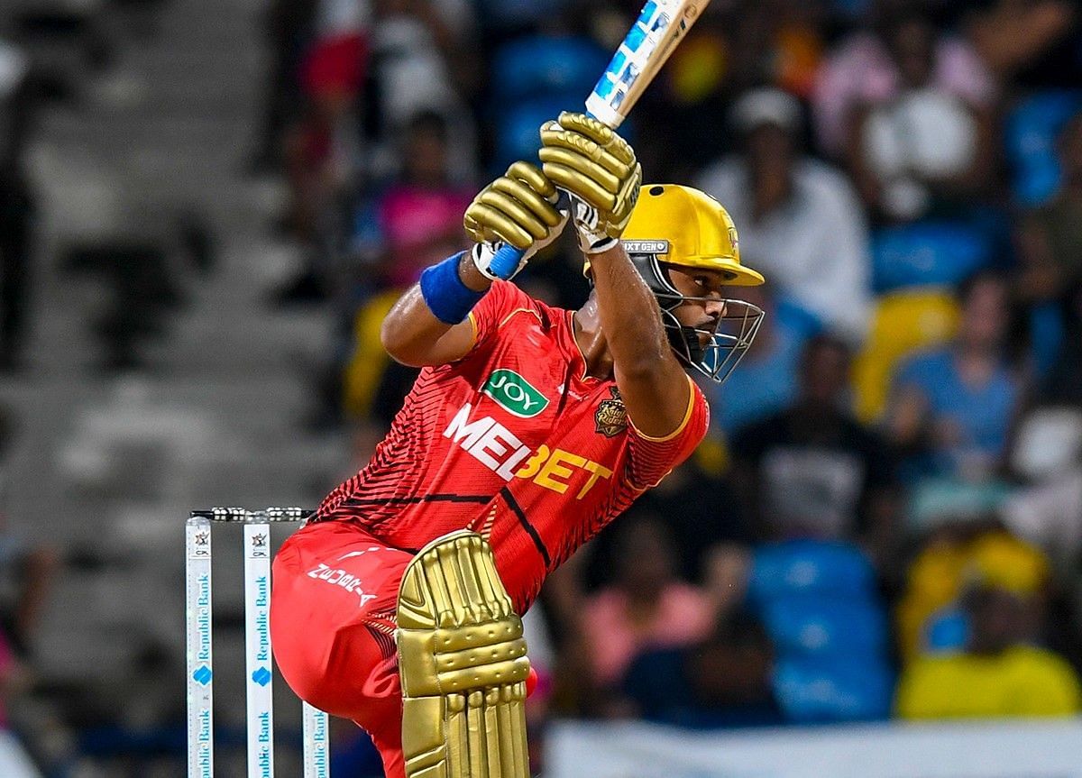 Nicholas Pooran. (Image Credits: Trinbago Knight Riders Twitter)