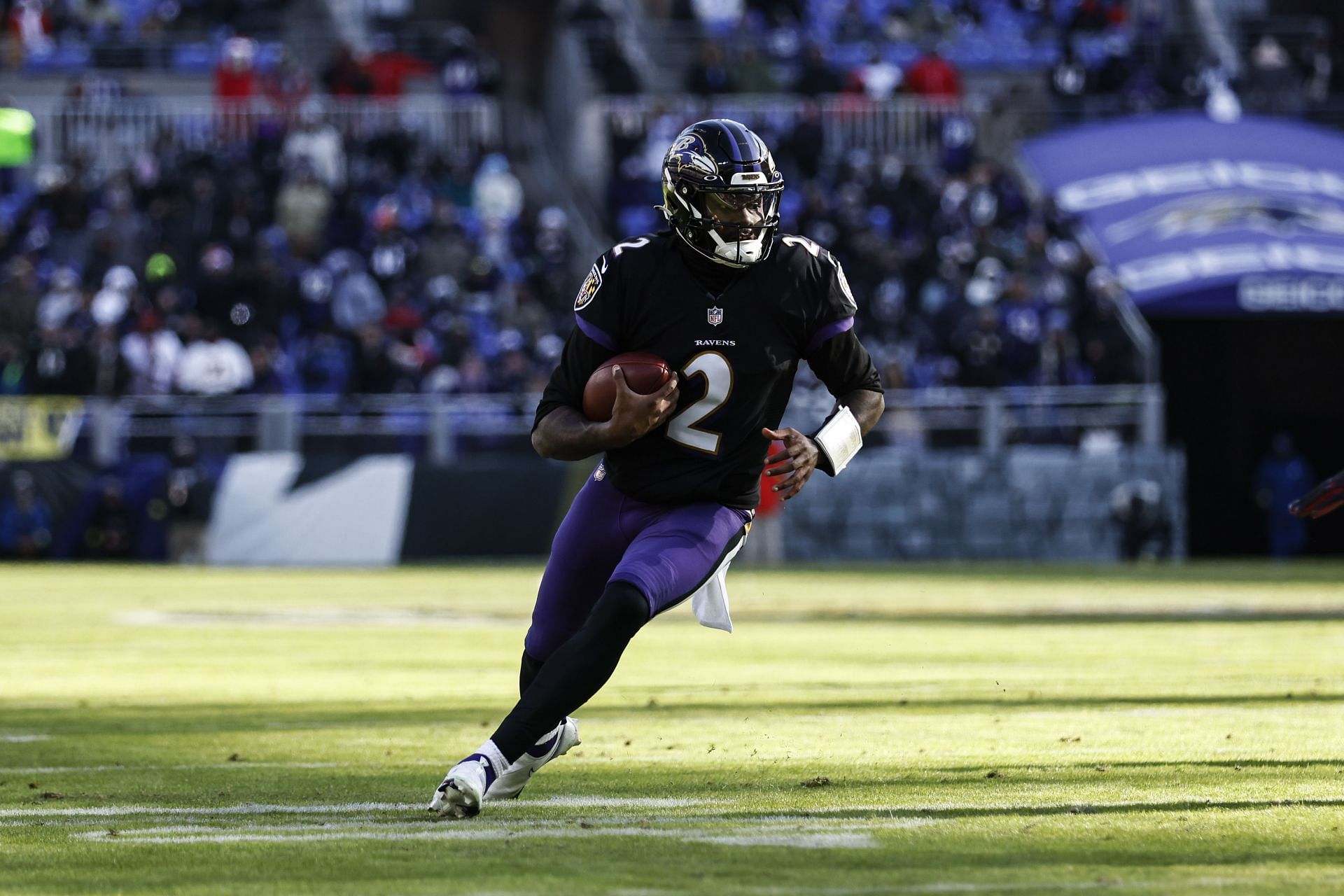 Former Baltimore Ravens QB Tyler Huntley - Source: Getty