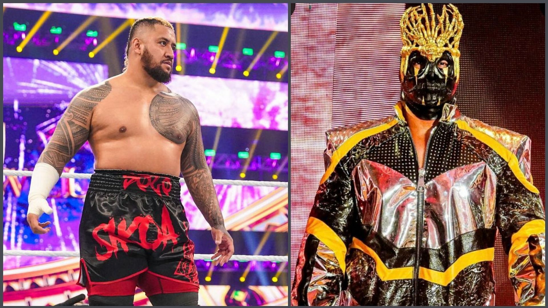 Solo Sikoa &amp; Andrade (Photo credit: WWE.com and Andrade