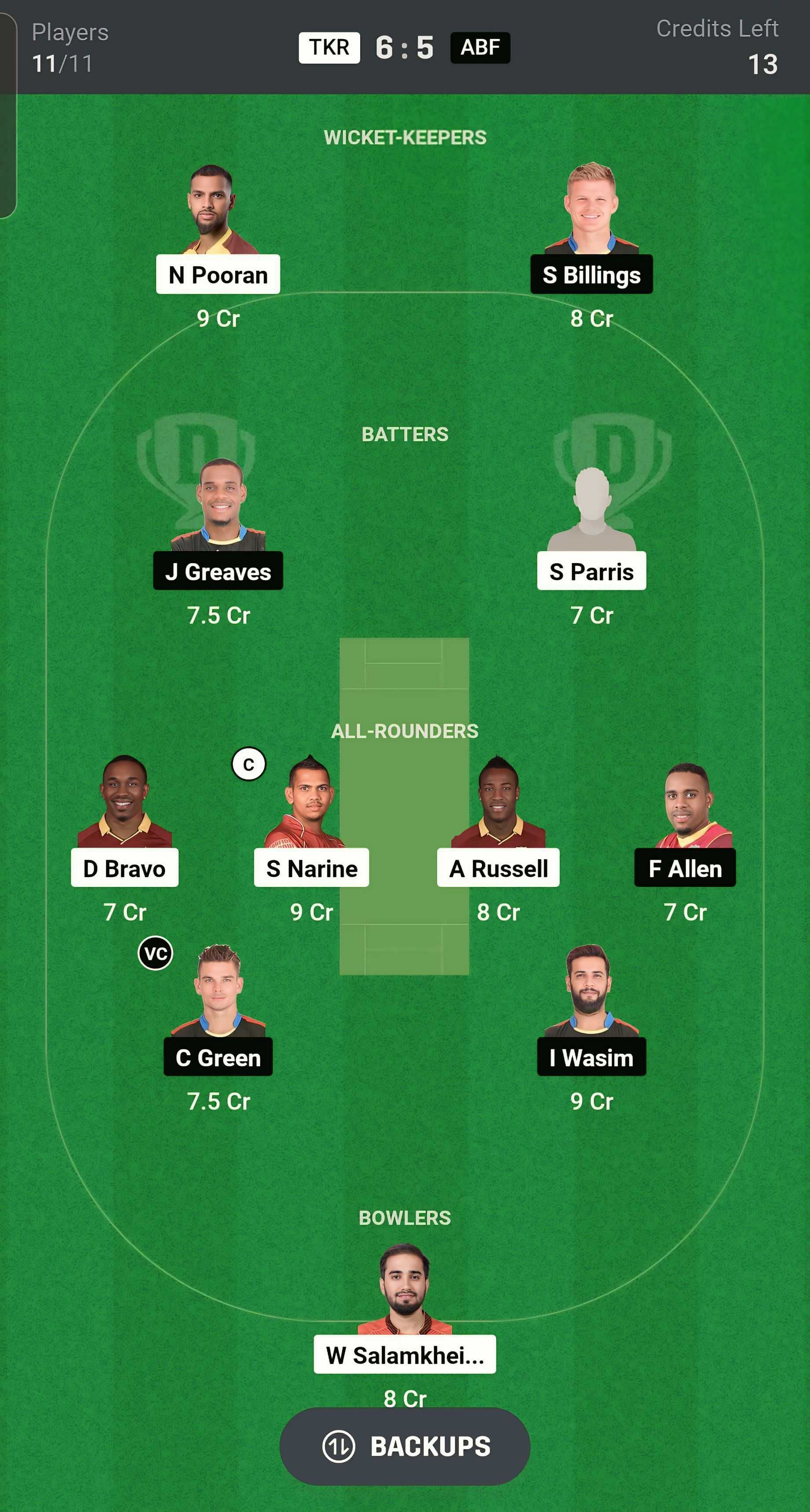 Fantasy suggestion #2 (Image via Dream11)