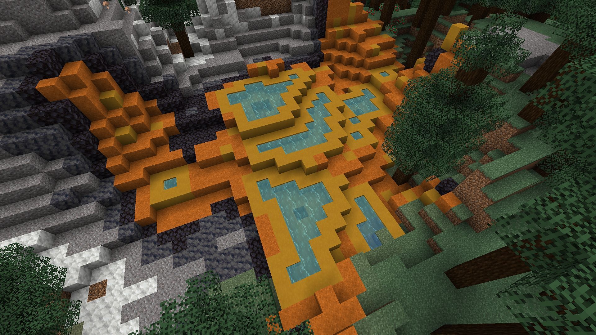 A gorgeous yellowstone biome from Terralith (Image via Mojang)