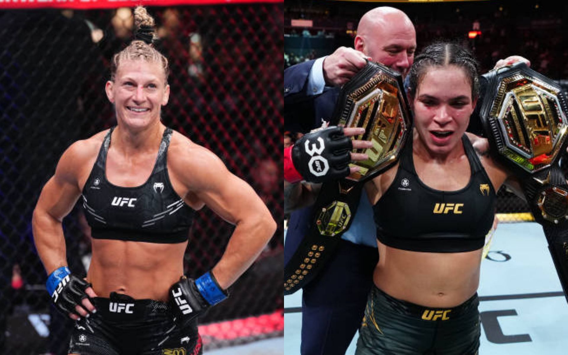 Kayla Harrison (left) welcomes clash with Amanda Nunes (right) [Image credits: Getty Images]