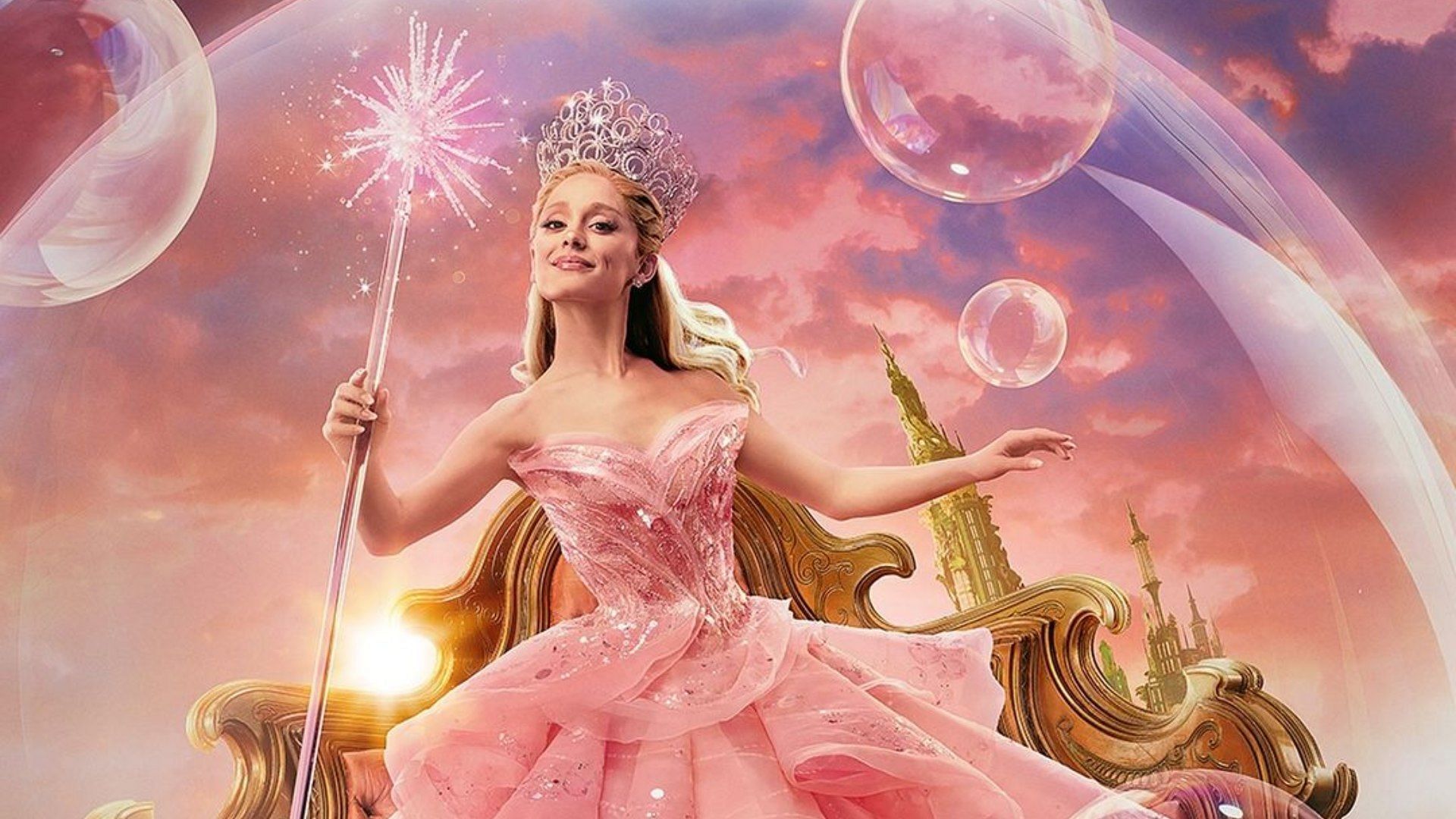 Ariana Grande seen as Galinda Upland (Image via Instagram/@universalpictures)