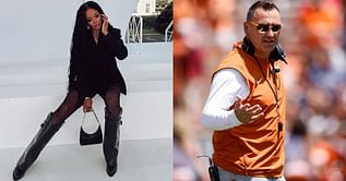 PHOTO: Texas’ Steve Sarkisian’s wife Loreal Sarkisian shows off “work fashion” look paired with $19,400 Hermes bag