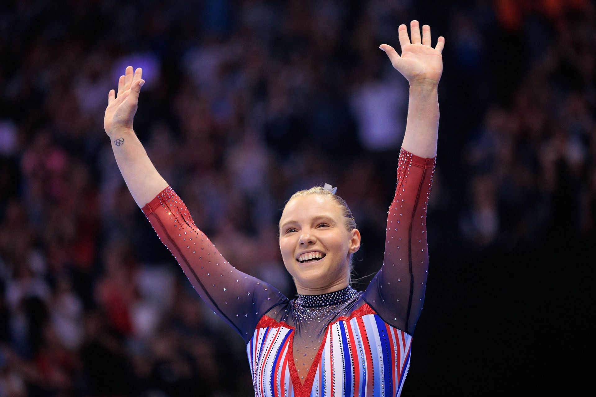 Jade Carey at U.S. Olympic Gymnastics Trials Women&#039;s Day 2 (Source: Getty)