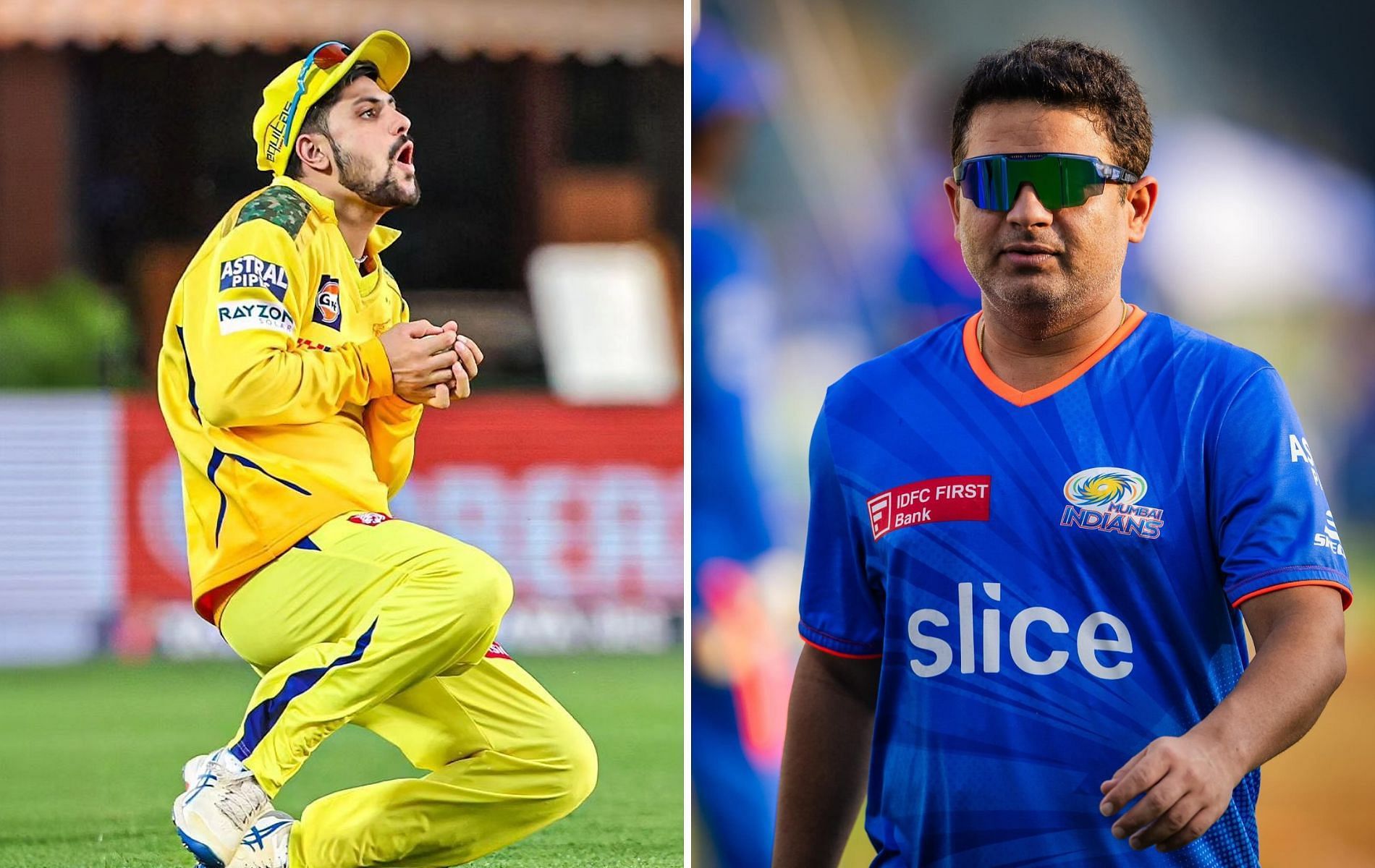 Sameer Rizvi (L) was roped in by CSK for ₹8.40 crore at IPL 2024 auction. (Pics: Instagram)