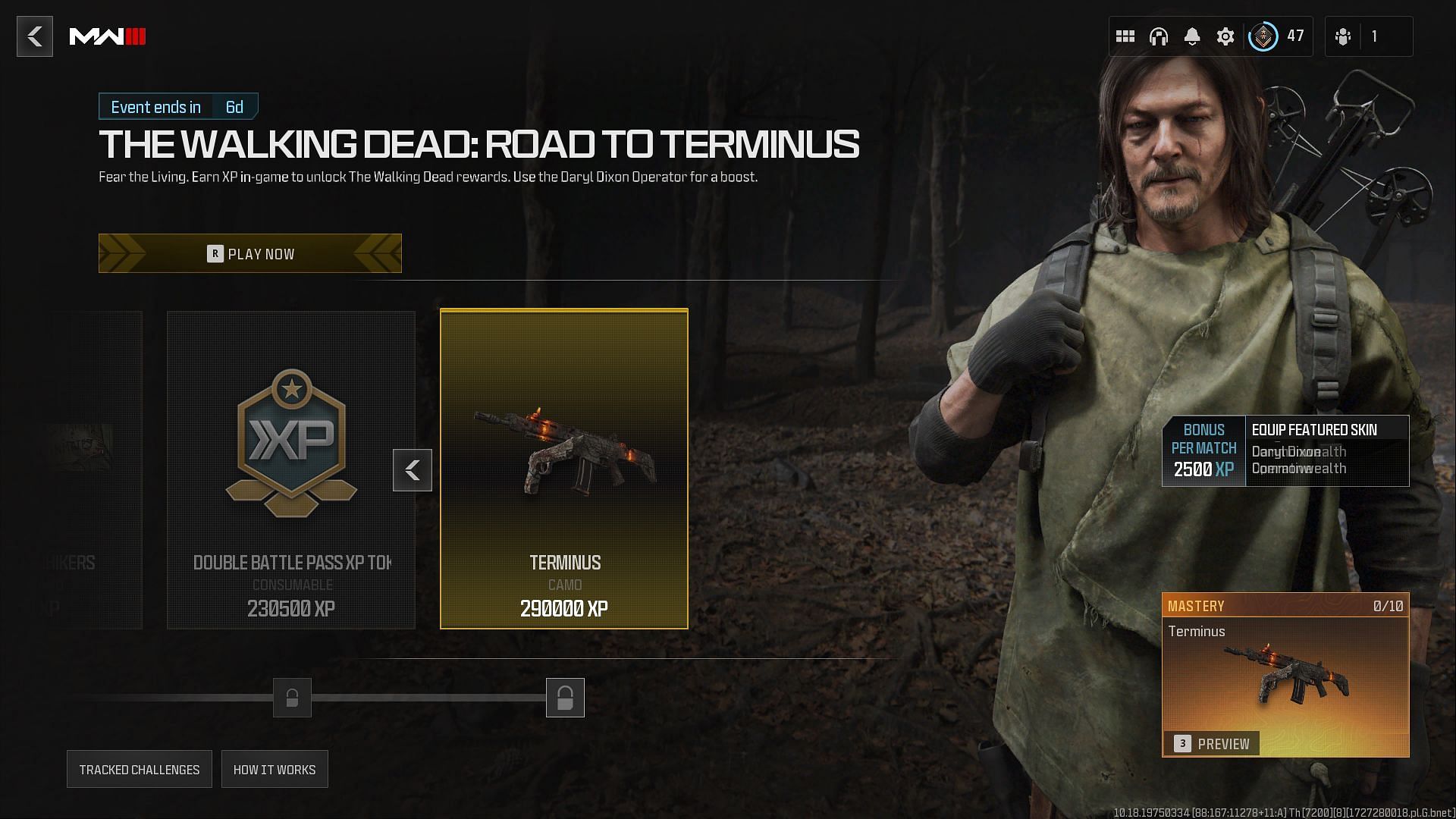 The Walking Dead Road to Terminus rewards in MW3 and Warzone (Image via Activision)