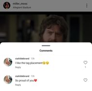 Moss's IG comments