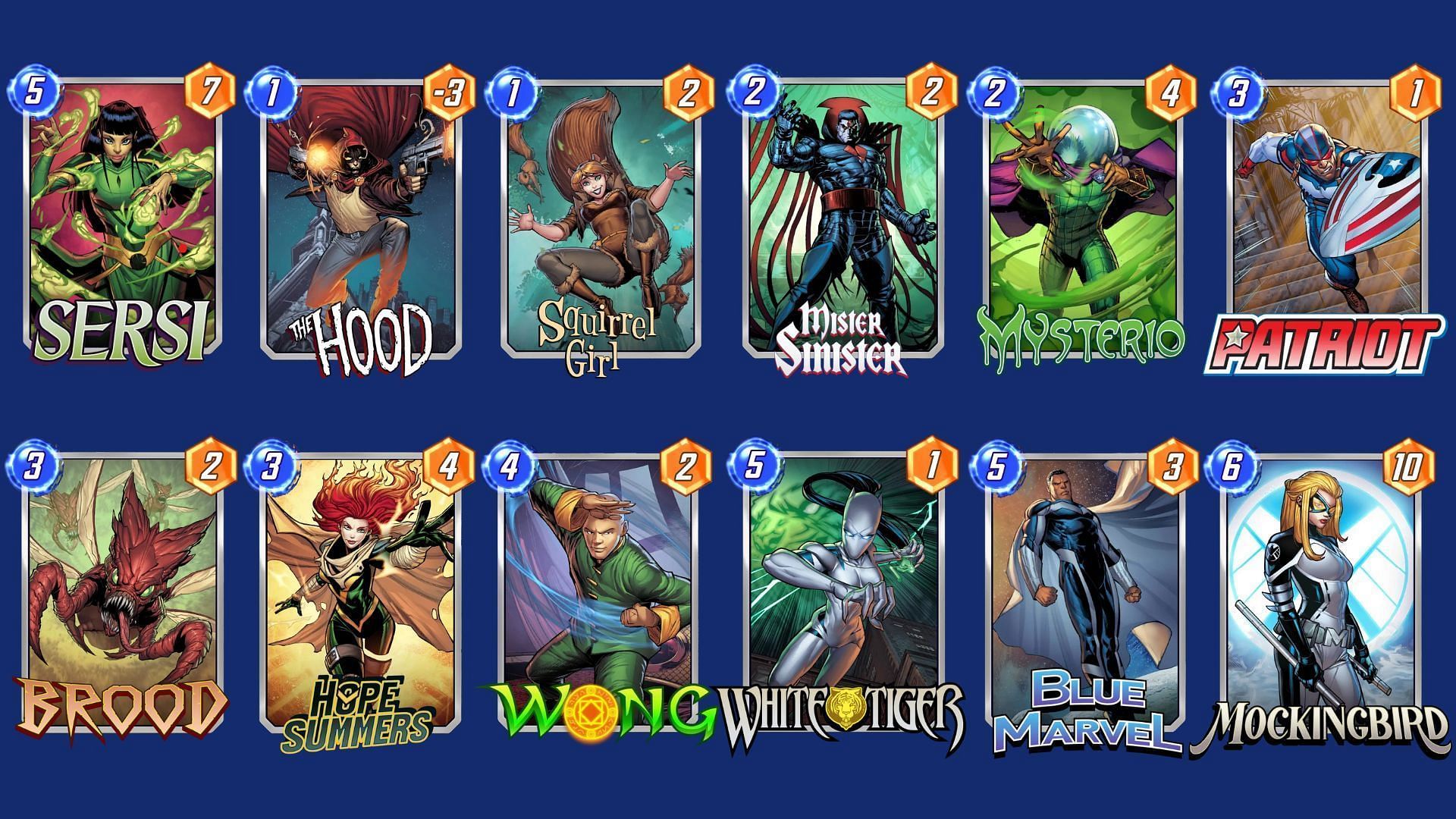 The Mighty Morphin&#039; Power Tokens Deck in Marvel Snap (Image via Nuverse)