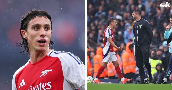 “Come on, you have to do your job, not more” - Arsenal star Riccardo Calafiori reacts to Leandro Trossard's red card against Manchester City
