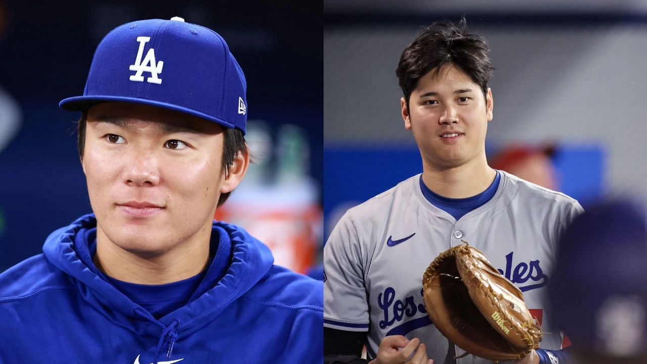 Yoshinobu Yamamoto (L) and Shohei Ohtani (R) (Images from - Getty)